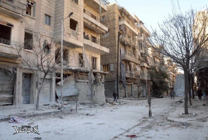 New Village district of Aleppo bombed again by terrorists