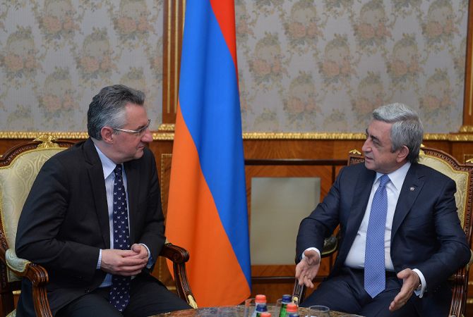 Serzh Sargsyan: Armenia expects successful termination of negotiations on new legal framework 
document