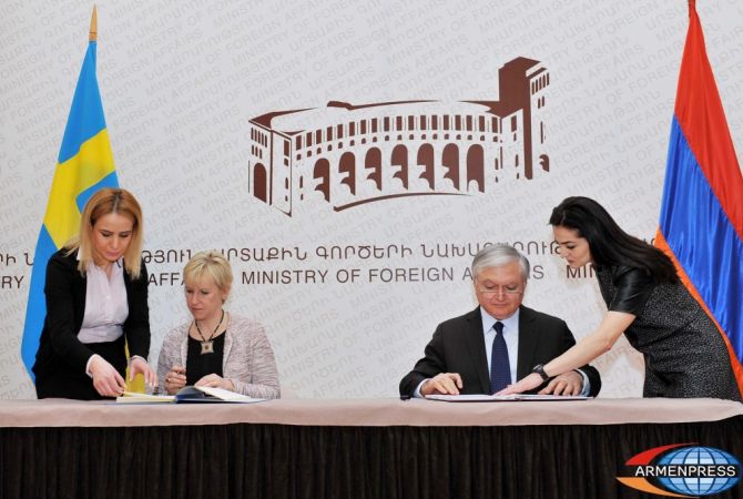 Armenia and Sweden have signed an agreement on elimination of double taxation on income and 
property