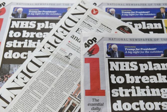 Британская газета Independent прекратит выпуск печатной версии