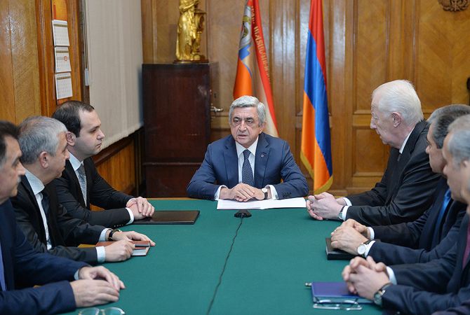 President Sargsyan introduces the newly appointed NSS Director 