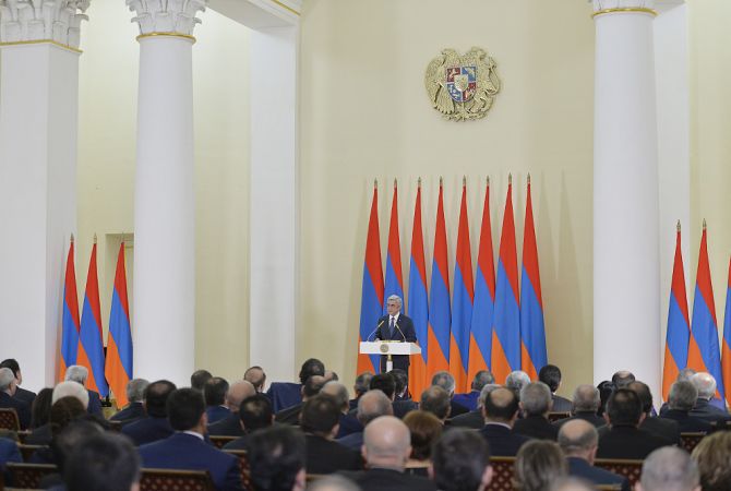 Президент Армении выступил с речью о реализации конституционных изменений