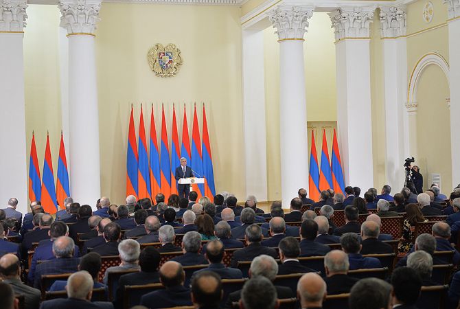 Serzh Sargsyan: Our duty is to shape such Armenia the citizens of which will not think of 
abandoning it