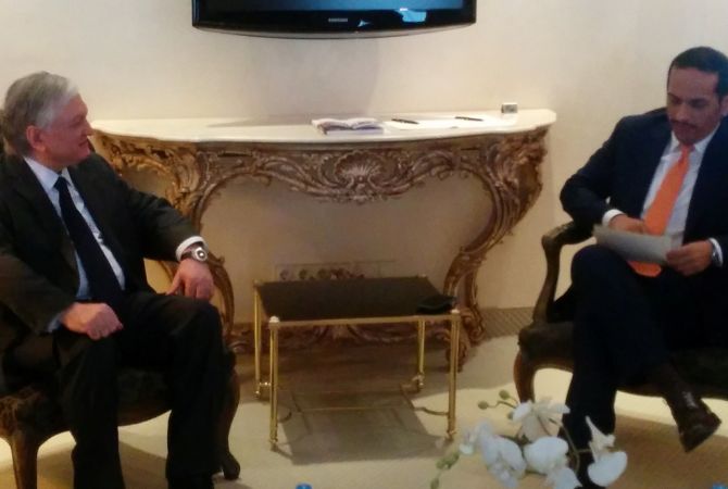 Foreign Ministers of Armenia and Qatar decide to activate high-level dialogue