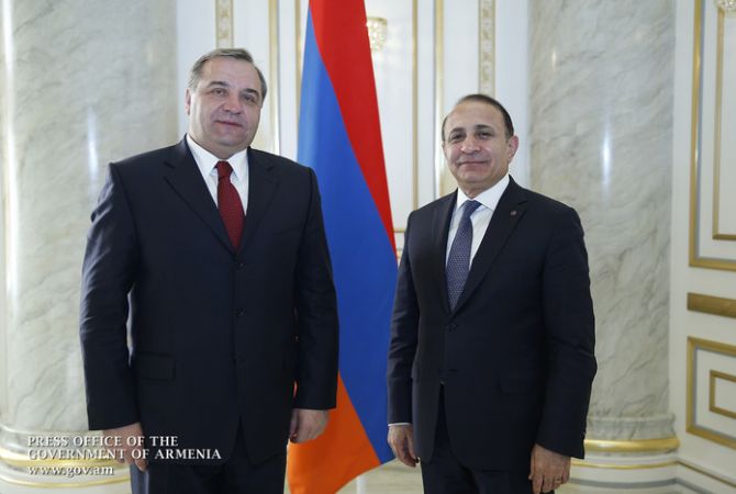 Armenia PM stressed the importance of development of Armenian-Russian cooperation in 
emergency situations