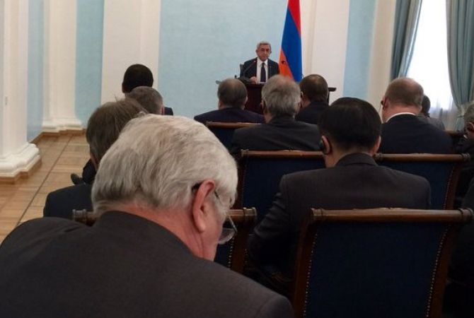 Serzh Sargsyan meets with Ambassadors of OSCE countries