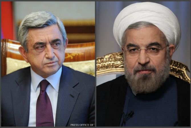  Состоялся телефонный разговор между президентами Армении и Ирана Сержем 
Саргсяном и Хасаном Рухани 