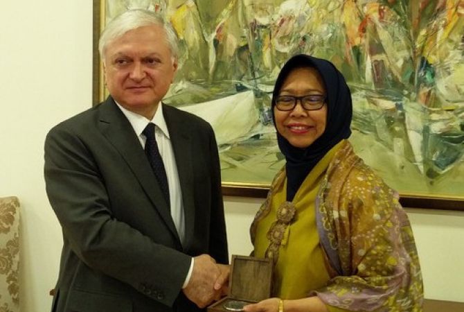 Министр иностранных дел Армении принял посла Индонезии