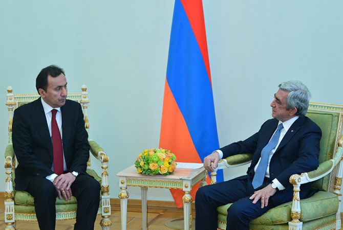 Ambassador of Tajikistan presents credentials to President of Armenia