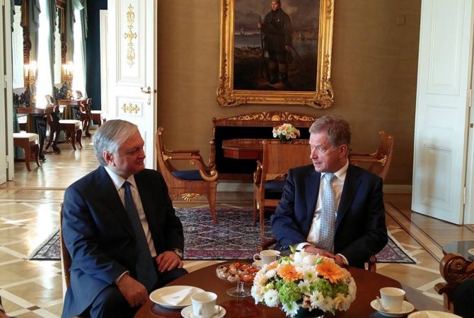 Президент Финляндии полностью поддерживает усилия по мирному урегулированию 
нагорно-карабахского конфликта