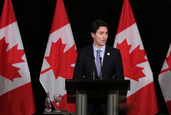 Премьер-министр Канады Джастин Трюдо распространил заявление в связи с открытием 
в городе Сент-Катаринс памятника жертвам Геноцида армян