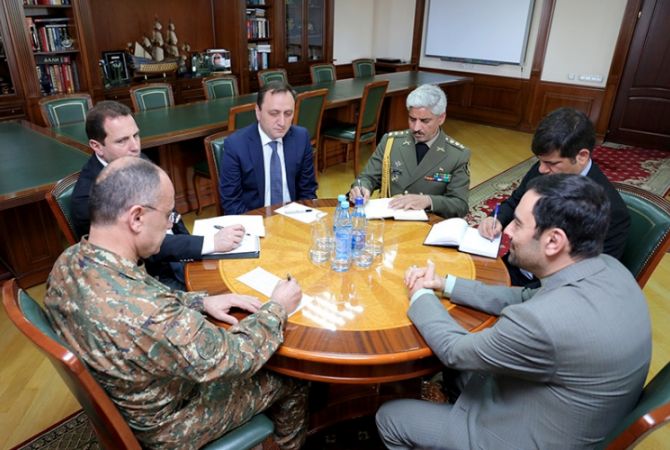 Armenian Defense Minister receives Ambassador of Iran to Armenia