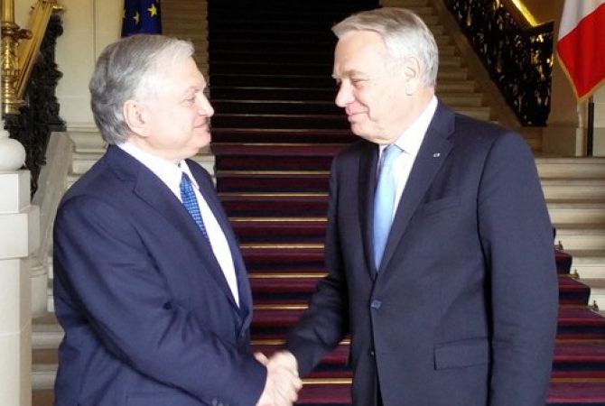 Armenian and French Ministers of Foreign Affairs discuss Nagorno Karabakh issue