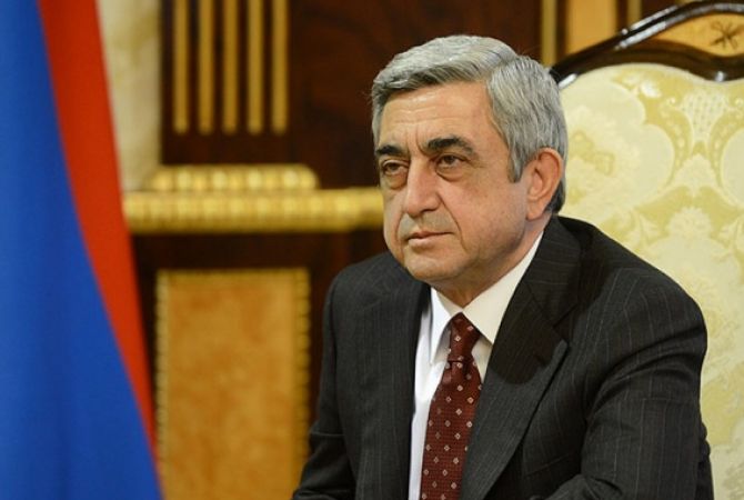 President Serzh Sargsyan sends letter of condolence to French and Egyptian Presidents over 
plane crash