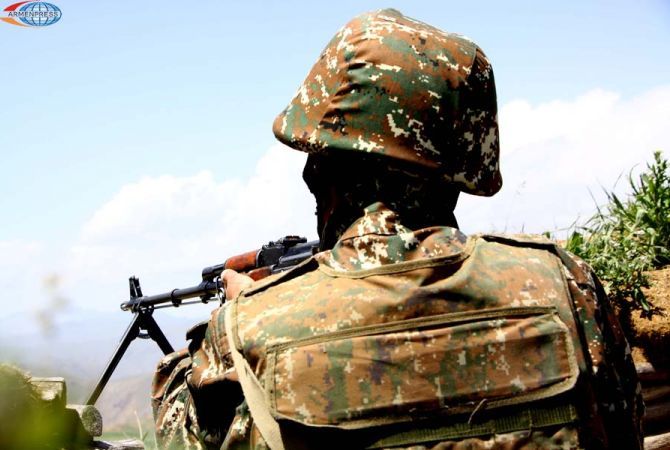 На линии соприкосновения  карабахских и азербайджанских ВС Азербайджан применил 
снайперское оружие