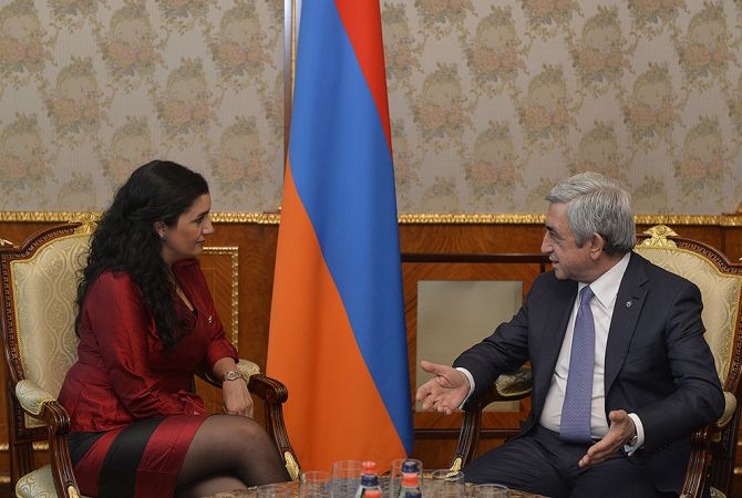 Президент Армении и вице-спикер НС Эквадора отметили важность формирования 
договорно-правового поля для развития сотрудничества
