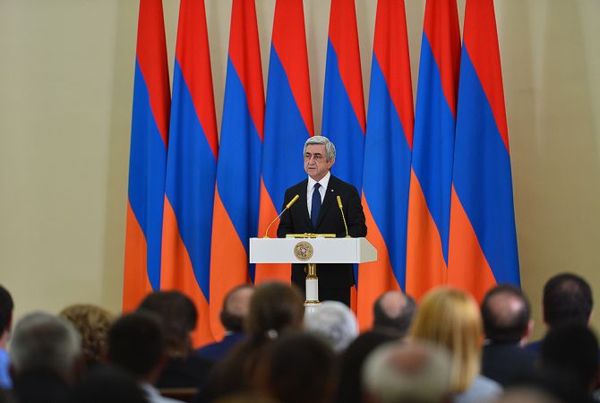 They set such high morality benchmark that it will be no longer possible to evade them: Armenian 
President posthumously awarded Armenians killed in combat and non-combat operations