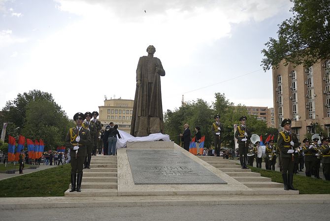 افتتاح تمثال البطل القومي كاريكين نشته في يريفان 