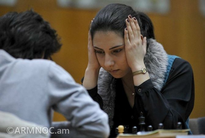 Maria Gevorgyan defeats Estonian V. Lazarne in European Chess Championship