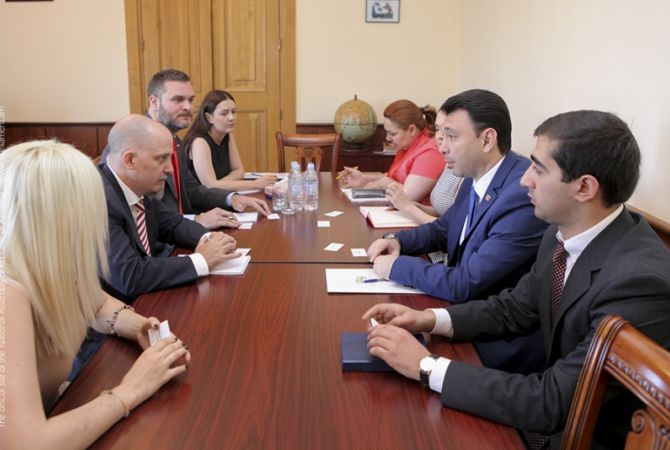 Armenian Deputy Parliament Speaker meets Ambassador of Argentina to Armenia