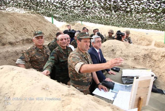  Президенты Армении и НКР посетили ряд участков границы 