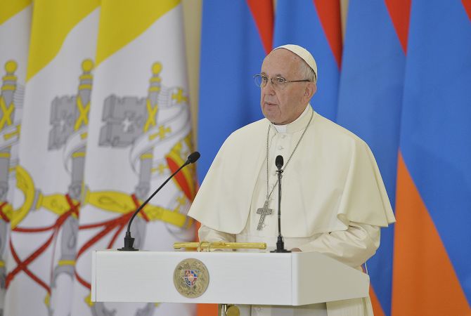 Речь Папы Франциска в резиденции президента Армении 
