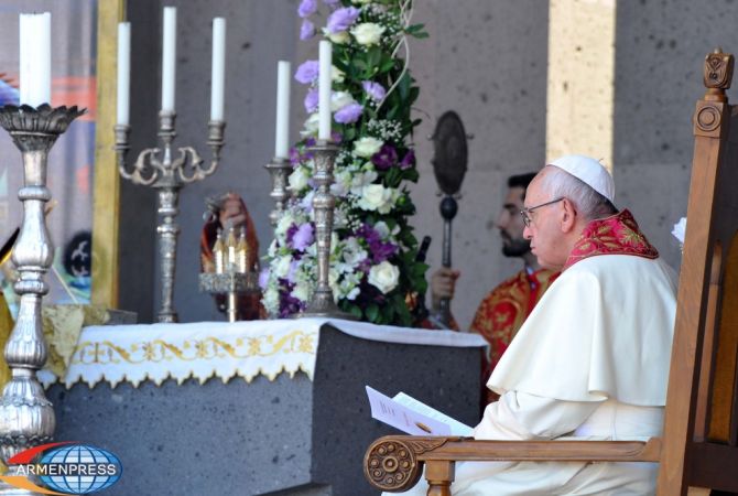 Pope Francis thanks St Mary for happy outcome of visit to Armenia