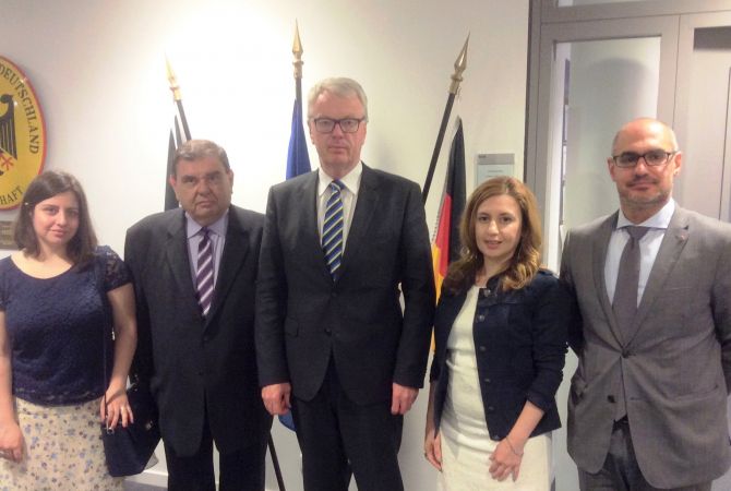 Armenian National Committee of Europe discusses NKR conflict issues with German Ambassador 