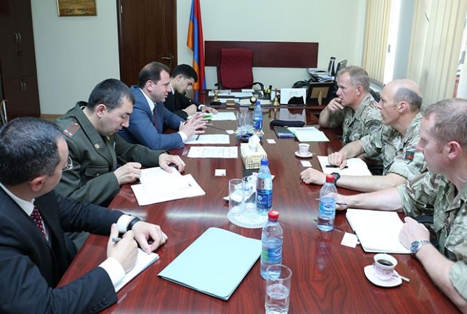 UK Brigadier-General and Deputy Defense Minister of Armenia discuss cooperation 