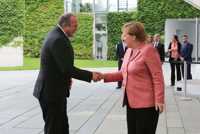 Georgian President, Merkel discuss recent events in Caucasian region