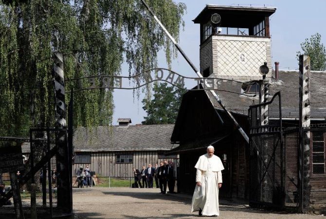 Pope Francis visits Auschwitz Concentration camp, meets survivors