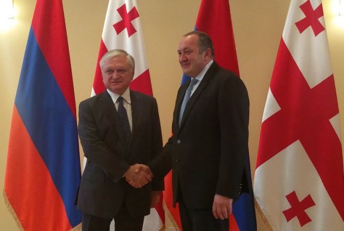 Armenian FM Nalbandian, Georgian President Margvelashvili discuss expansion of Armenian-
Georgian cooperation 
