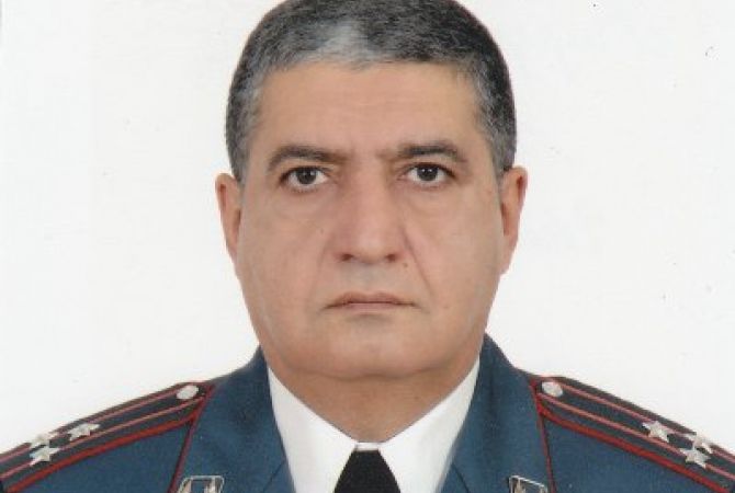  Начальником полиции Еревана назначен Саркис Мартиросян 
