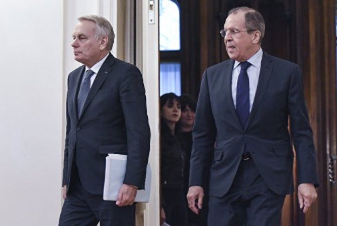 Lavrov, Ayrault discuss NKR conflict settlement  