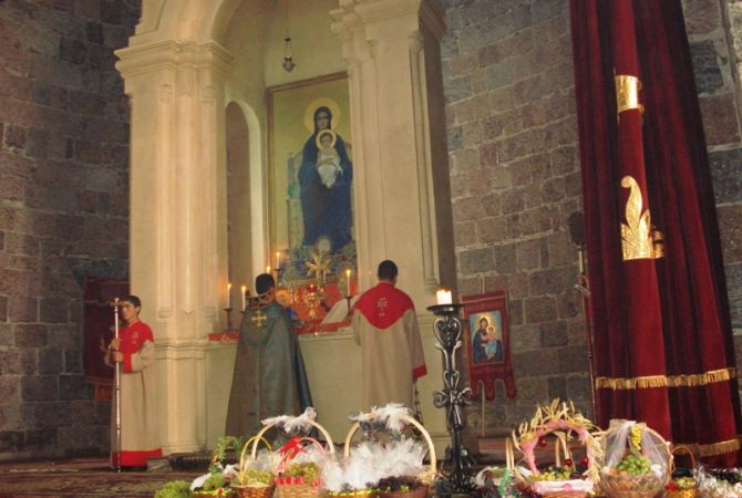  В Гегаркуникской  епархии отметили праздник  Преображения Богородицы 