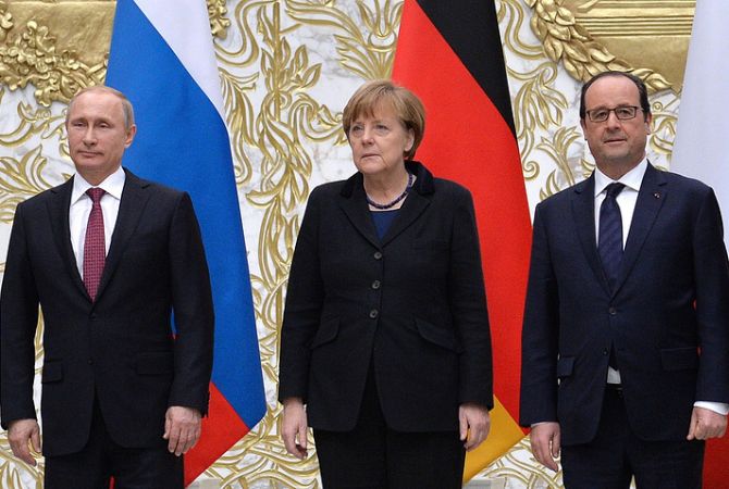  Путин, Меркель и Олланд обсудят проблематику Украины 