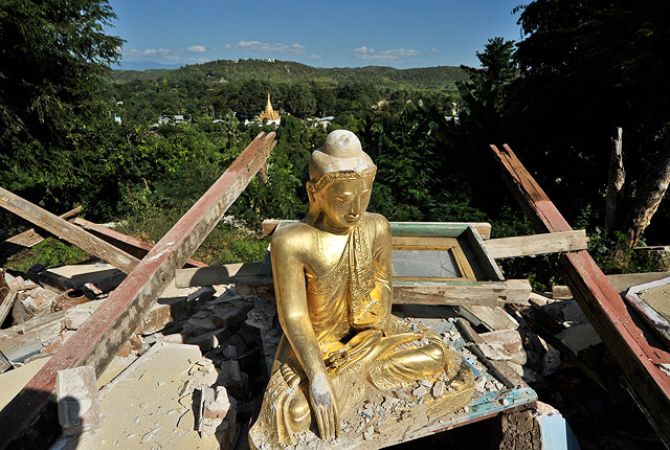 Землетрясение магнитудой 6,8 произошло в Мьянме