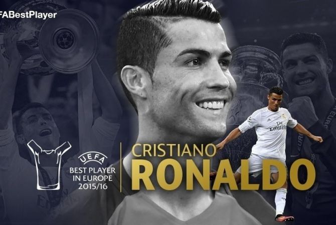 Лучший  футболист Европы – игрок  мадридского  «Реала» Криштиану  Роналду