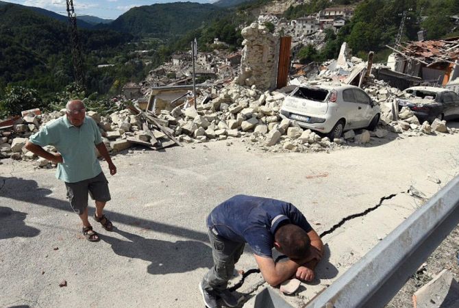 Իտալիայում համազգային սուգ է հայտարարվել երկրաշարժի զոհերի հիշատակին