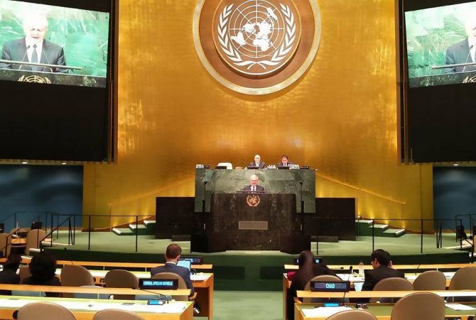 Քվեաթերթիկներ փամփուշտների փոխարեն. Նալբանդյանի ելույթը ՄԱԿ-ի Գլխավոր 
ասամբլեայում
