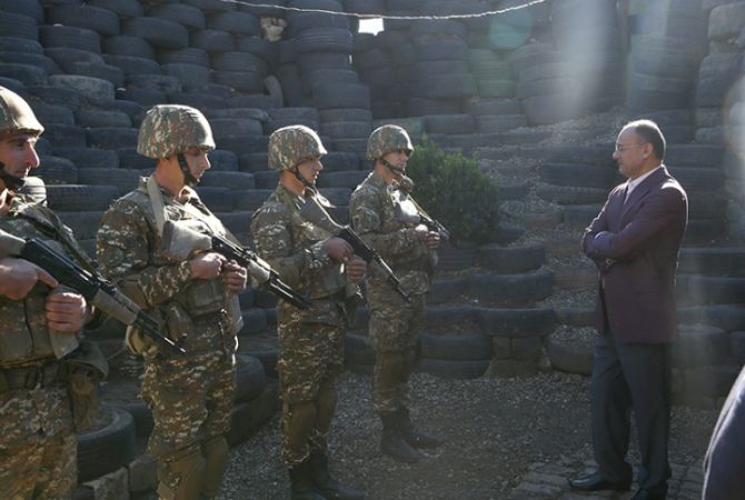 Armenian acting Minister of Defense visits Armed Forces’ units