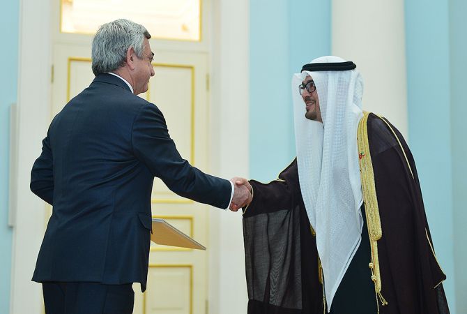 Ambassador of Kuwait presents credentials to President Sargsyan
