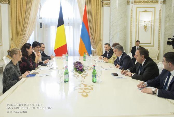 Doors of Europe are widely open for Armenia – PM Karapetyan receives Belgian Senate President