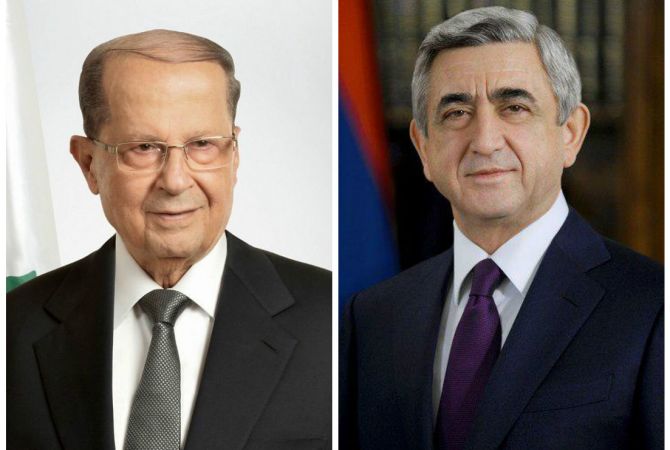 Sargsyan congratulates newly elected President of Lebanon Michel Aoun 