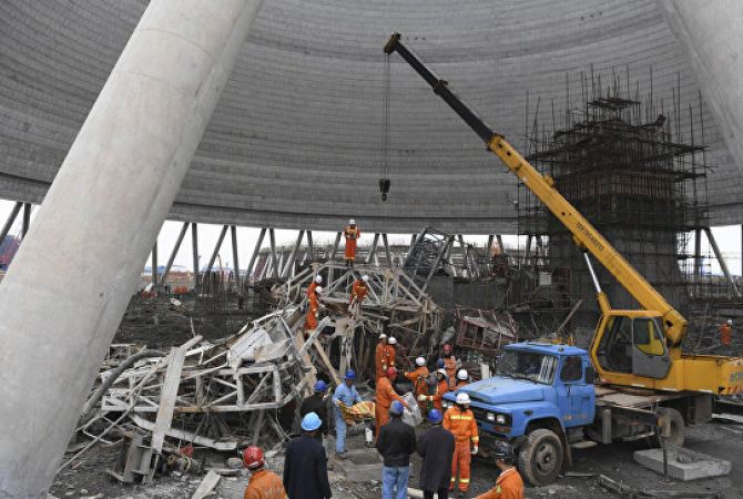  Число жертв обрушения на стройке электростанции в Китае приблизилось к 70 