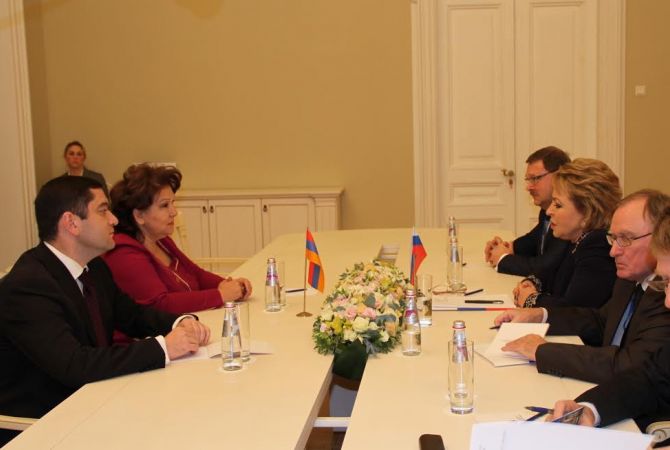  Вице-спикер НС Армении провела встречу с председателем Совета Федерации РФ 
 