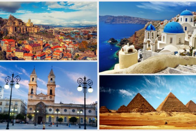  Армянские туристы предпочитают Грузию, Грецию, Египет и Испанию 