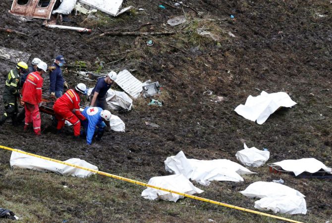  В Колумбии установлены личности 59 погибших в авиакатастрофе 