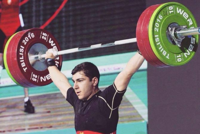 Armenia’s Davit Hovhannisyan captures gold in European U20 weightlifting championship
