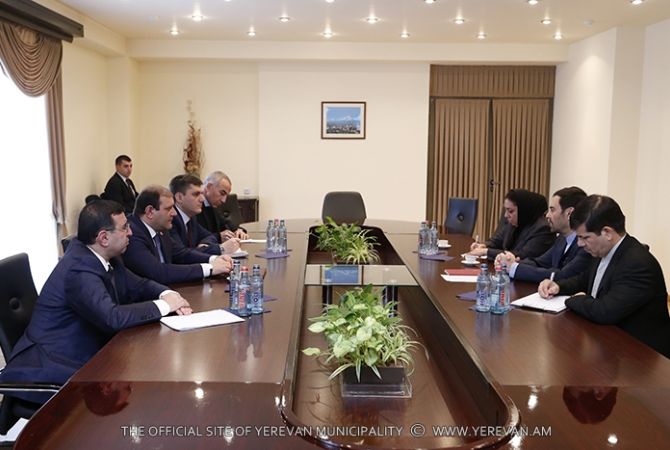  Мэр Тарон Маргарян встретился с чрезвычайным и полномочным послом Исламской 
Республики Иран 